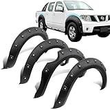 JHCHAN Wheel Arch Extension Kits for Nissan Navara SE 2005-2015 - for Nissan Navara D40 SE Double Cab Wide Arches Fender Flares Fitting 25 MM Extra Tyre Coverage - Navara Accessories (Front & Rear)
