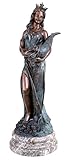 Bronze Sculpture - Goddess of Luck Fortuna with a Cornucopia - signed Césaro - Greek Statue - God Figure - Greek Mythology - House and Garden Figurines - Height: 83 cm - Home Accessories