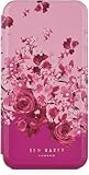 Ted Baker Scattered Flowers Mirror Folio Case Compatible with iPhone 16 - Pink Gold