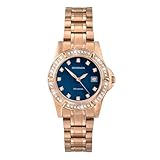 Sekonda Sienna Ladies 31mm Quartz Watch in Blue Mother of Pearl with Analogue Date Display, and Rose Gold Stainless Steel Strap 40654
