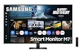 Samsung LS43FM702UUXXU 43" 4K Ultra HD HDR10 Smart Monitor with Speakers - 3840x2160, USB-C, HDMI, WiFi, Bluetooth, Smart Hub for TV streaming, Catch Up Apps and Gaming Hub