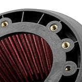 Bacar 1Pc Power Intake Kit Air Filter Red Car For Apexi Models