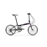 LJYKBFL Bikes Folding Bicycle Dahon Bike Chrome Molybdenum Steel Frame 20 Inches Base(Color:Purple)