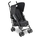 My Babiie MB01 Stroller - from Birth to 4 Years (22kg), Lightweight & Compact Umbrella Fold, Travel Buggy for Toddlers - Black