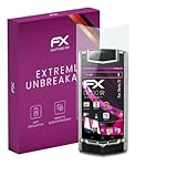 atFoliX Plastic Glass Protective Film compatible with Vertu Ti, 9H Hybrid-Glass FX Screen Protector