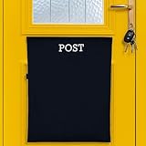 Post Catcher for Letterboxes [Black] No Tools or Screws Needed – Dog Proof Letter Box Mail Catcher Bag (Black)