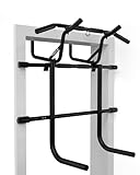 PULLUP & DIP pull-up bar door frame without drilling incl. dip station - door bar with dip bar - dip bar extension for home - pull-up dip set for calisthenics, dips & strength training