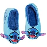 Disney Lilo & Stitch Slippers for Women Girls Teens Blue 5 UK