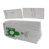 U Type Vacuum Cleaner Dust Bags compatible with Miele S7210, S7260, S7280, S7580, S7510, S7000