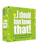 Kylskapspoesi I should have known that. 21026 "About Things You Oughta Know. Trivia Card Game