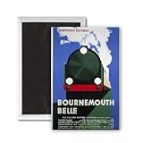 Bournemouth Belle - Southern Railway - 3x2 inch Fridge Magnet - large magnetic button