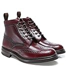 Loake Leather Bedale Brogue Boots Colour : Burgundy, Size : 9UK/43EU