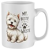 Purple Print House West Highland White Terrier Mug Cute Westie Puppy Men Women Christmas Stocking Gift Cup