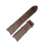 Genuine Leather Watch Band Fit For Tissot T035 PRC200 T055 T097 Watchband Butterfly Buckle Strap Wrist Bracelet(Only brown strap,23mm)