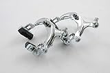 PAIR 60’s,70’s,80’s RACING BIKE SHORT REACH 50mm APSE 500 CHROME BRAKE CALIPERS RACER CYCLE NOS