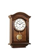 Acctim Thorncroft Radio Controlled Large Dark Wooden Westminster Chiming regulator Quartz Wall Clock with pendulum