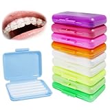 Sularpek 10 Boxes Dental Wax for Braces, 50PCS Brace Wax Orthodontic, Orthodontic Wax, Relief Wax for Ortho Care, Braces Wax with Fruit Smell, for Brace Wearers Gum Protection(Multiple Flavors)