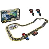 Micro Scalextric Sets for Kids Age 4+ - Batman vs The Riddler Construction Set - Battery Powered Racing, Slot Cars Kids' Play Vehicles - Mini Toy Tracks for Boys