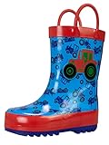 Harry Bear Boys Wellington Boots Tractor Blue 6