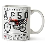 KRAFTYGIFTS Personalised Motorbike Mug Suzuki AP50 Cup Tea Coffee Dads Birthday Gift VBM47