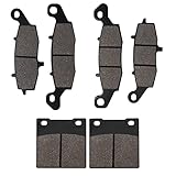 Cyleto Front and Rear Brake Pads Compatible for Suzuki GSF 600 GSF600 Bandit 2000-2004 GSX 600 F GSX 750 F Katana 1998-2006 SV 400 SV 650 1999-2002 GSX 750 1998-2003