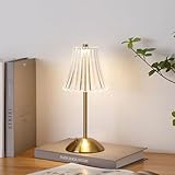 Cordless Crystal Table Lamp Rechargeable 2000mAh, 3 Color Modes & Stepless Dimmable LED Touch Lamp, Rechargeable, Bedside Nightstand Lamp for Bedroom Bar Restaurant