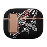 B17 Bomber WW2 Plane Aircraft USA Flag Headphone Case Compatible with Airpod Pro 2 Protective Cover Cute Hard Case