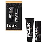 FCUK Sport Body Duo - Mens Skin Care Gift Set for Him with Topline Thank You Card. Festive Stocking Fillers or Secret Santa Gift