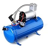 Other 12V 6 Liters Air Compressor Pump Tank Kit for Vehicle Car Truck Horn 150 PSI with Built-in Auto Pressure Switch