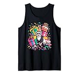 Ferret Cakes Confetti Birthday Party Ferrets Tank Top