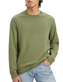 Levi's Men's Long-Sleeve Original Housemark Tee Sweater, Bluish Olive, XL