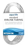 Penn Plax Airline Tubing for Aquariums –Clear and Flexible Resists Kinking, 8 Feet Standard