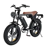 20” Electric Bike, 20 Inch E Bike, Hybrid Bike, 2 X 48V 15AH Double Batteries, 120 KM Range, Brushless Motor, LCD Display, 7 Gear, Rear Seat, Throttle, Suspension, Disc Brakes, Headlight, Indicators