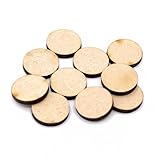 MDF Circle Shapes – Wooden Mini Circles & Round MDF Disks for Crafts – Blank Decoration Embellishments for DIY Painting, Card Making, Scrapbooking – Cut Out Craft Shape (20 Pack, 20mm)