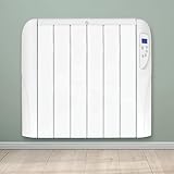 Futura 1500W White Electric Radiator Heaters for Home, Bathroom Safe 24/7 Day Timer Electric Heater Lot 20 & Advanced Thermostat Control Wall Mounted Low Energy Panel Heater with Child Lock