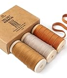 Vitalizart Autumn Velvet Ribbon Set 3/8" x 5Yd x 3 Rolls Khaki & Nude & Terracotta, Fabric Trim for Christmas Wreath Decoration, Handmade Craft, Ornaments, Gift Wrapping & Bow Making