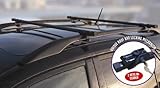 135cm Long Steel Roof Bars Lockable Anti Theft Car Roof Bar Rail For Volvo V40, V50 & V70 With Raised Roof Rails