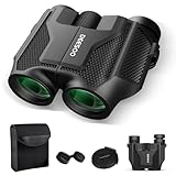 20x25 Compact Binoculars for Adults Kids - High Powered BAK4 Prism FMC Lens - Deesoo Lightweight Binoculars Portable Optics with Clear Vision Easy Focus for Bird Watching, Travel, Concerts, Hiking