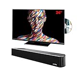 AVTEX 24" M249DRS PRO TV with AVTEX SB195BT Soundbar - 12v 24 inch M249DRS-PRO FHD Freeview Satellite Tuner Television with Bluetooth Sound Bar Speaker System for Caravan Motorhome Truck & Boat