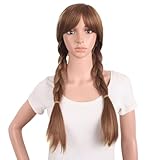 MapofBeauty Long Braid Cosplay Costume Anime Wig (Light Brown)