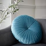 Catherine Lansfield Round Cushion Soft Touch 40x40cm Cushion Teal