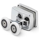 1 x Twin Bottom Zinc Alloy Shower Door Roller/Runners 23mm wheel diameter LUX2