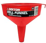 Dekton 7 1/2" Funnel | Straight Spout for Easy & Precise Pouring | Perfect for Transferring Liquids in the Garage or Car | Ideal for Fuel, Oil, and Fluid Refills | Durable, Easy-to-Use Design