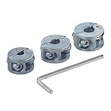 wolfcraft Universal Depth Stop Set, 3 Pcs. I 2755000 I For restricted-depth drilling