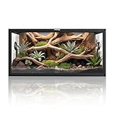 Phailozoo 50 Gallon Reptile Vivarium Front Opening Bearded Dragon Vivarium for Easy Maintenance Gecko Tank with Top Screen Ventilation & Glass Sliding Door 36''x18''x18''