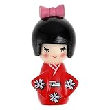 NUOBESTY Traditional Japanese Kimono Kokeshi Doll Ornament Wooden Asian Geisha Collectible Figurine Statue for Office Home Party Table Decoration Random