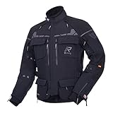 Rukka Gore-Tex PRO ECUADO-R 3-Layer Laminate Cordura CE AA Motorcycle Jacket with Waist Belt and D3O Air XTR Protectors, Black, 54