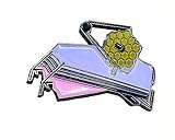 James Webb Space Telescope Satellite Solar Observatory JWST NASA Astronomy Physics Explore Cosmos Metal Pin Badge