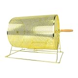 perfk Wooden Rotating Handle Tombola Drum, Rotating Tombola Tickets, Metal Rotating Drawing for Fundraisers, 39cmx28cmx29cm