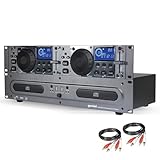 Gemini Sound CDX-2250i Dual Rack Mountable Professional Audio Pitch Control DJ Equipment Multimedia CD Media Player with Audio CD, CD-R, and MP3 Compatible with USB Input